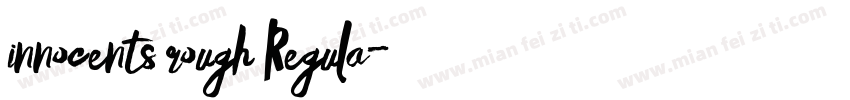 innocents rough Regula字体转换